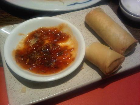 Spring rolls at Cha Cha Moon