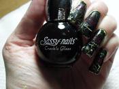 Sassy Nails Crackle Glaze Black