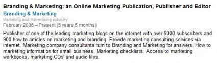 Recommending My Blog on LinkedIn