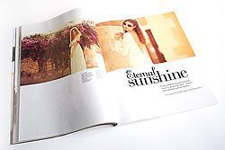 Eternal Sunshine bridal shoot in Cosmopolitan Bride magazine