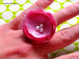 Satin Flower Ring