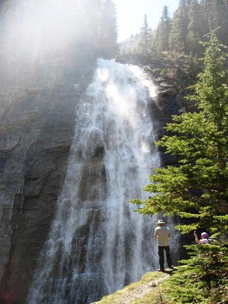 camping in kananskis waterfall