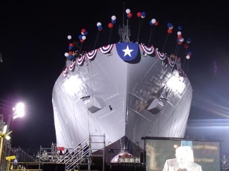 Christening and Launch of Navy Ship