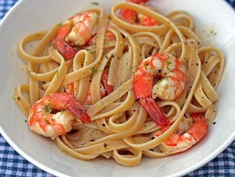 Citrus Roasted Shrimp with Linguine