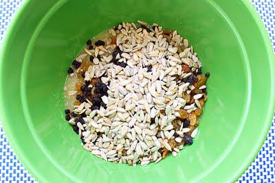 Dried fruits and seeds bars