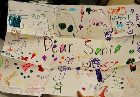 Santa Claus Museum in Santa Claus, Indiana: Child's Drawing for Santa