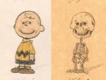 Charlie Brown from Penauts on x-rays showing bones