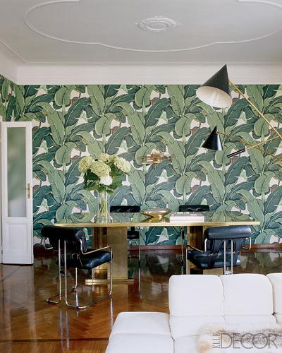 Nate Berkus dining room Martinique via Elle Decor