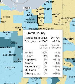 Interactive map of the 2010 Census of the United States