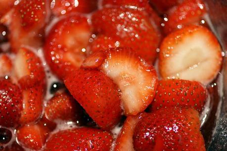 strawberry mint sorbet