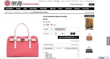 New haul from Oasap.com: Watermelon pink bag + 2 Eyeshadow quads New haul from Oasap.com: Watermelon pink bag + 2 Eyeshadow quads