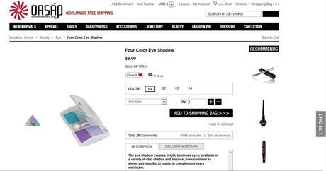 New haul from Oasap.com: Watermelon pink bag + 2 Eyeshadow quads New haul from Oasap.com: Watermelon pink bag + 2 Eyeshadow quads