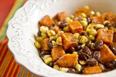 sweet potato, corn, & black bean hash