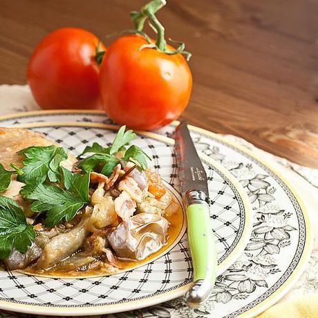 Fricasseed Chicken with Eggplant and Fresh Tomatoes (15 of 15)