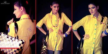 Corrogue Women Casual Dresses Collection 2012 in Dilkash Colours
