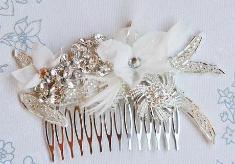 Holiday Sparkle - Custom Order Bridal Hair Comb