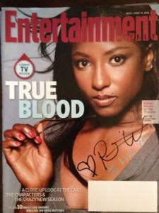 Signed Rutina Wesley EW Cover Up for Auction to Support Out for Africa!