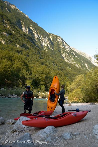 Kayaking on Soča river