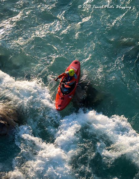 Kayaking on Soča river