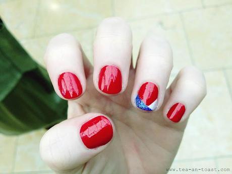 RED WHITE AND BLUE AT NAILS INC.