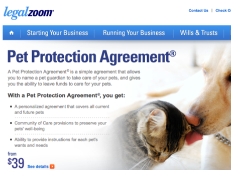 LegalZoom & ASPCA Team Up To Provide Guardian Angel Protection For Your Pet
