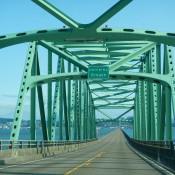 Entering Oregon on Bridge