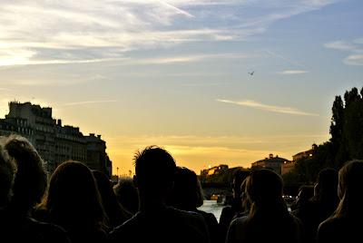 sunset from the seine