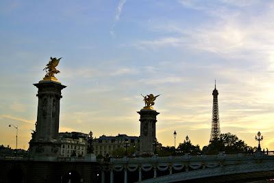 sunset from the seine