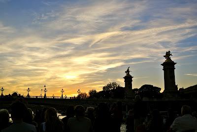 sunset from the seine