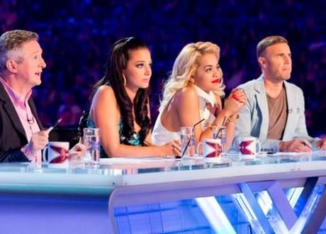 X Factor judges and guest judge Rita Ora