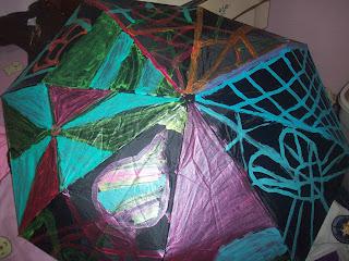 Painted umbrella
