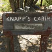 Kings Canyon National Park Knapp's Cabin Sign