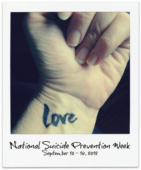 Love on my arm – National Suicide Prevention Week