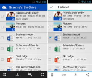 SkyDrive app for Android