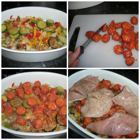 Recipe #2 Chorizo Chicken & Pepper bake