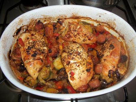 Recipe #2 Chorizo Chicken & Pepper bake