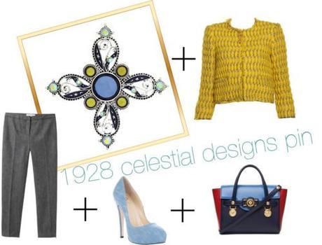 c500x381Steal of the Day: Vintage Inspired Celestial Designs Brooch