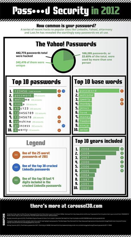 Infographic on Password Hacked Information