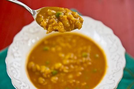 curried coconut lentil soup