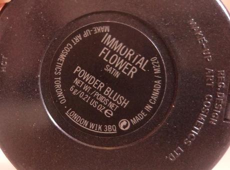 MAC Powder Blush Immortal Flower
