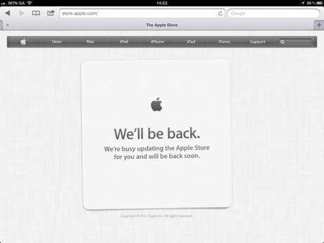 Back in 5 – Apple iStore