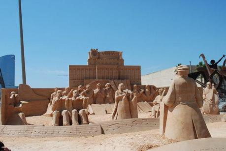 Vienna Symphony Sand Sculpture Barceloneta Beach