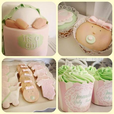 Beautiful Pink and Mint themed Baby Shower by Cakes by Joanne Charmand
