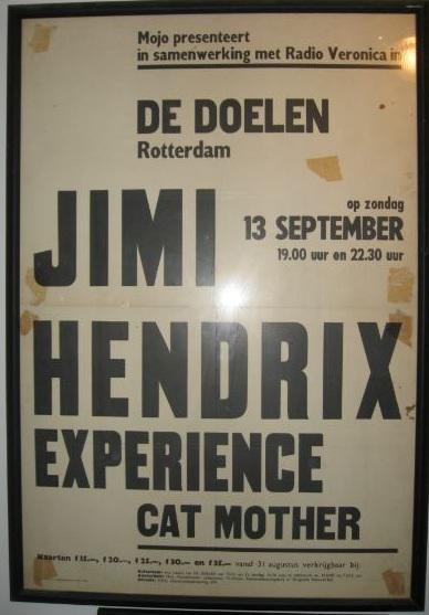 Jimi Hendrix @ De Doelen, Rotterdam poster