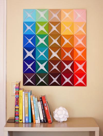 Make This: Folded Paper Wall Art