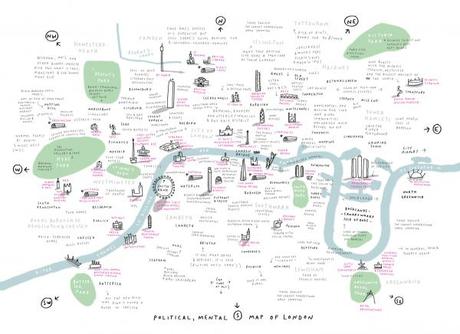 Big Political and Mental Map of London