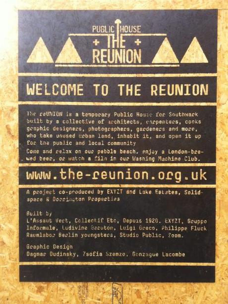 The ReUnion, Union Street, Statement