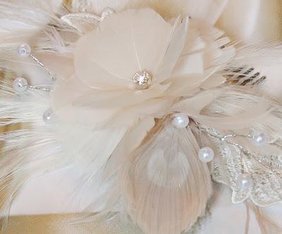 Champagne Love - New Feather Fascinator