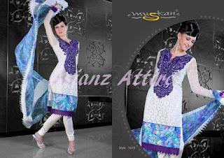 Asianz Attire Latest Adaa Party Wear Dresses 2012