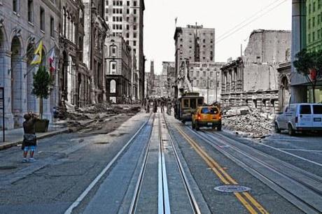 1906 San Fran earthquake photos seen in modern-day